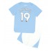 Manchester City Julian Alvarez #19 Replika Babykläder Hemma matchkläder barn 2023-24 Korta ärmar (+ Korta byxor)